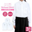スクールシャツ 女子 3枚セット 長袖 学生服 白 学生シャツ スクールワイシャツ シャツ ワイシャツ 制服 ブラウス 学制服 セット 形態安定 中学生 高校生 レディース 制服シャツ カッターシャツ at-ch-sre-1834-3fix宅配便のみ楽物自動出荷