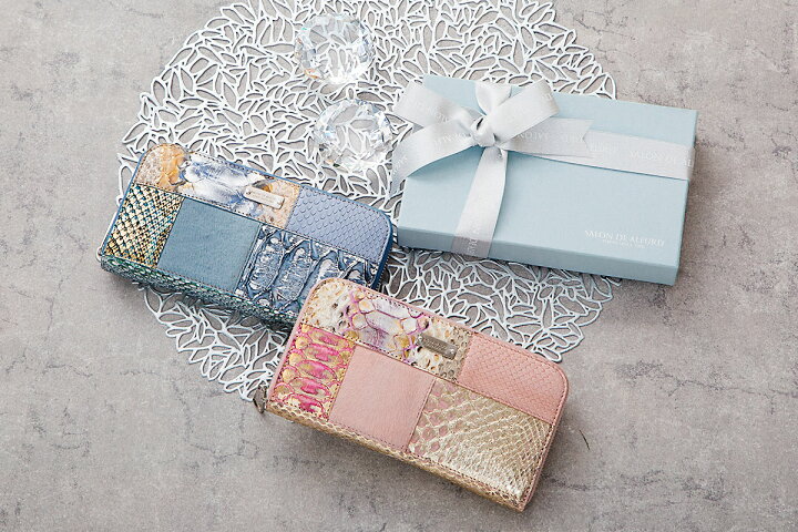 楽天市場 イタリア直輸入 長財布 レディース ダイヤモンド パイソン ラウンドファスナー 大容量 財布 ヘビ 蛇 革 レザー ピンク パープル ブラック イタリア パッチワーク おしゃれ 金運 風水 高級 プレゼント 女性 0801 財布 パイソン Salon De Alfurd