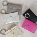 ミニケース チャーム ポーチ コインケース かわいい コンパクト 小物入れ スマートキー 入れ おしゃれ ブランド 本革 上質レザー スマイル ニコちゃん プレゼント ＜1713 スマイル マルチフラップ ミニケース＆チャーム＞ ホワイトデー