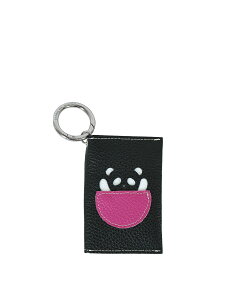 ミニケース チャーム コインケース かわいい コンパクト 小物入れ スマートキー 入れ おしゃれ ブランド 本革 上質レザー パンダ ギフト プレゼント <パンダ マルチフラップ ミニケース&