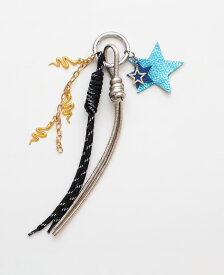 バッグチャーム キーホルダー レザーチャーム ラッキーチャーム 蛇 スネーク 星 幸運 開運 金運 お守り バッグアクセサリー 革小物 19周年記念 ギフト プレゼント ＜パイソン＆スター 19周年記念トリプルラッキーチャーム 2046＞ クリスマス