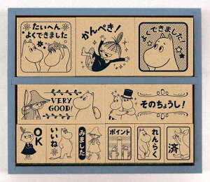 ムーミン谷のなかまたち 木製ごほうびスタンプ BEV-SDH-124 文具 スタンプ ギフト 誕生日 プレゼント