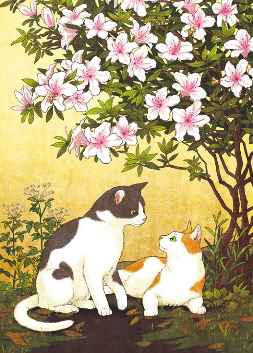 楽天市場 あす楽 ジグソーパズル Epo 79 141s イラスト 猫とツツジ 500ピース パズル Puzzle ギフト 誕生日 プレゼント 誕生日プレゼント 森のおもちゃ屋さん