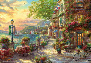 ジグソーパズル リビエラの花咲くカフェ(トーマス・キンケード) 1000ピース BEV-M81-578 パズル Puzzle ギフト 誕生日 プレゼント 誕生日プレゼント