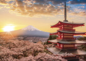 ジグソーパズル 春暁の富士山と桜 （山梨） 500ピース YAM-05-1023 ［CP-SI］ パズル Puzzle ギフト 誕生日 プレゼント