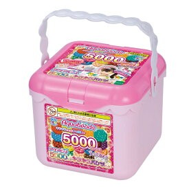 アクアビーズ 5000ビーズ キラキラバケツセット AQ-S77 　［CP-AQ］ 誕生日 プレゼント 子供 ビーズ 女の子 男の子 5歳 6歳 ギフト