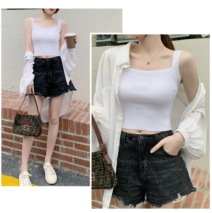 楽天市場】インナー トップス カットソー ミニ ミニ丈 クロップド  