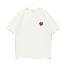 トップス Tシャツ 半袖 レギュラー丈 ラウンドネック 送料無料 個性的 大きいサイズ XS S M L XL 2XL 3XL 4XL 5XL 白 黒 アプリコット ピンク ミルクブルー ネイビー かわいい 大人可愛い カジュアル マニッシュ ボーイッシュ ラフ Tシャツ ワンポイント 春 夏 秋 レディース