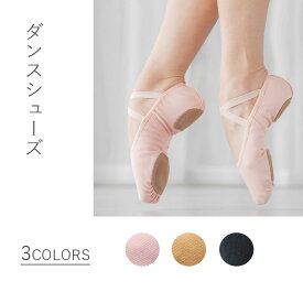 バレエ シューズ バレエシューズ ダンスシューズ キッズ　ジュニア お試し・初心者の方向け ダンスシューズ ホワイト ベージュ キャメル ブラック 布製 牛革底 スプリットソール レオタード ローカット 女の子 キッズ