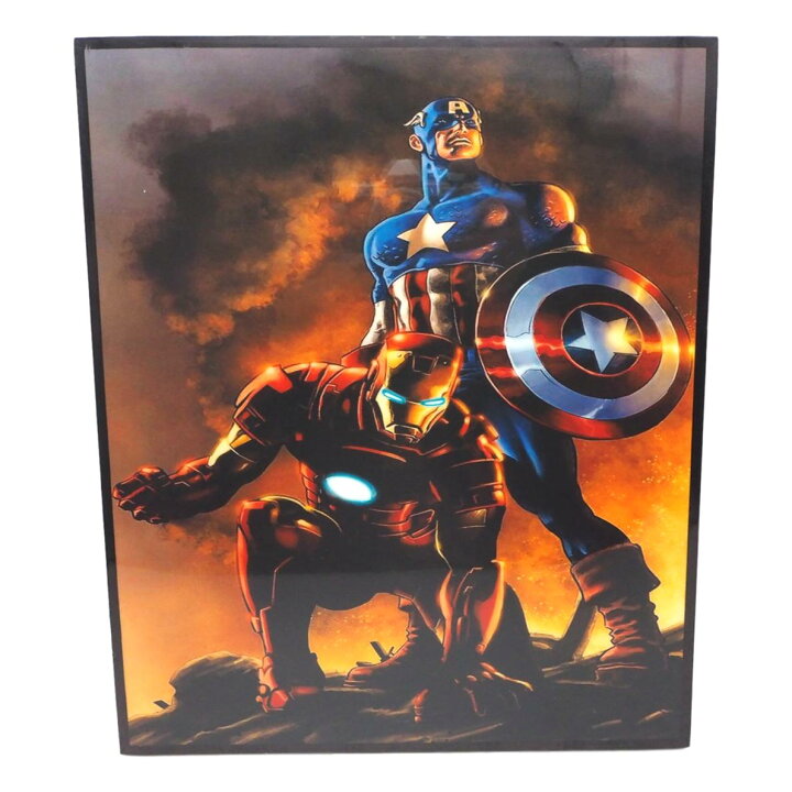 楽天市場 送料無料 キャプテン アメリカ Captain America アイアンマン Iron Man アートパネル 壁掛け 据え置き フック付き アーティスト Popパネル インテリア アートフレーム ポスター クール 面白い かっこいい アート 雑貨 カフェ リビング 額縁 オシャレ