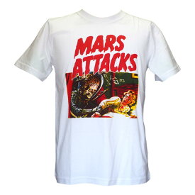 【送料無料】 マーズアタック Mars Attacks プリントTシャツ バンドTシャツ レディース メンズ マーズ・アタック マーズ アタック ティム バートン Tim Burton