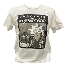 送料無料 Unsolved Mysteries リック アンド モーティー Rick and Morty アダルトスイム ジャスティン ロイランド Tシャツ バンド メンズ レディース ロック 白 ホワイト セレクト ユニセックス 面白い デザイン 誕生日 プレゼント 彼氏 ギフトバッグ 袋 贈り物