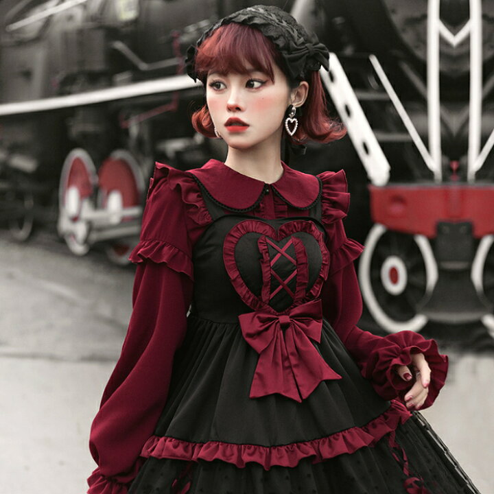 楽天市場 ロリータ ブラウス 春 新作 レディース 長袖 シャツ ゴスロリ ゴシック Lolita トップス かっこ可愛い 姫系 甘ロリ クラロリ きれいめ きれかわ ひらひら ワインレッド オリジナル ドールネック ふんわり ゆったり おしゃれ コスプレ ゆめかわいい ワンピース 楽天市場 ロリータ ブラウス 春 新作 レディース 長袖 シャツ ゴスロリ ゴシック Lolita トップス かっこ可愛い 姫系 甘ロリ クラロリ きれいめ きれかわ ひらひら ワインレッド オリジナル ドールネック ふんわり ゆったり おしゃれ コスプレ ゆめかわいい ワンピース