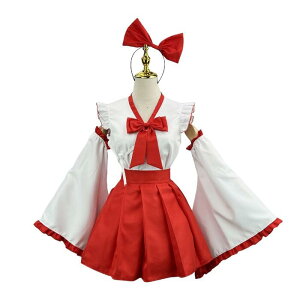 コスプレ 巫女 可愛い 巫女コスチューム 和ロリ ロリィタ ショート丈 和装忍者 着物 和服 時代劇 舞台 アニメ ハロウィン イベント 仮装 学園祭 大人 コスチューム セクシー 衣装 レディース