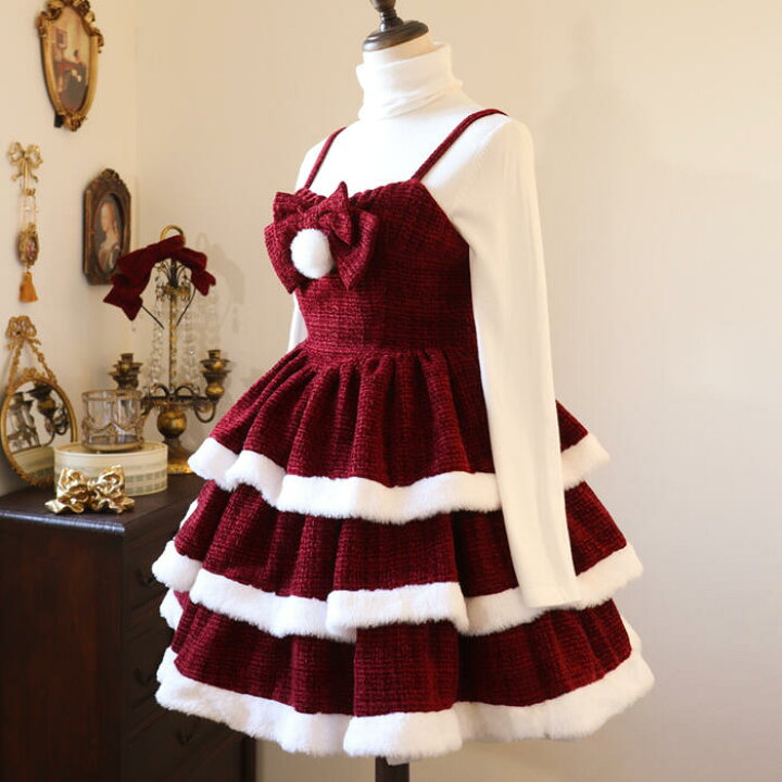 楽天市場】ロリータ ジャンパースカート クリスマス サンタクロース 