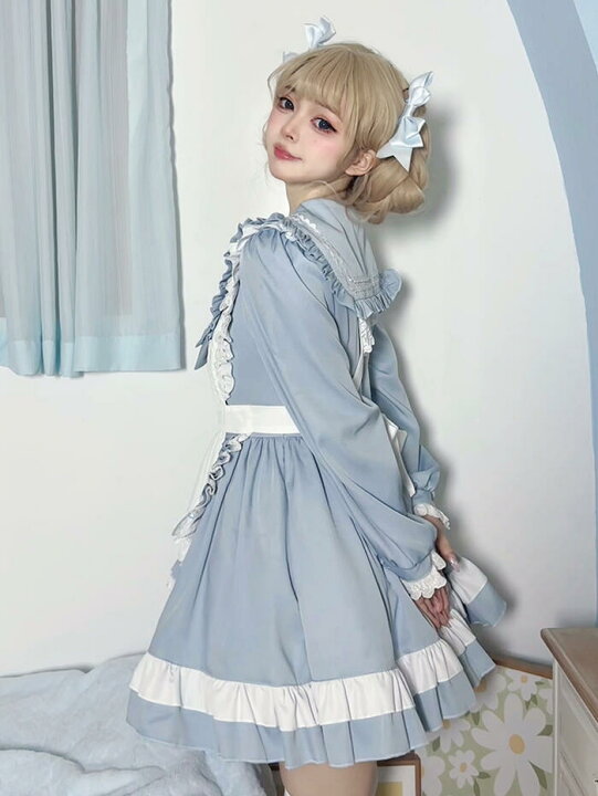 楽天市場】メイド服 セーラー風 セーラーワンピース セーラー服 メイド 