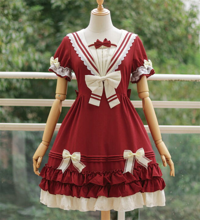 楽天市場】ロリータ ワンピース セーラー服 半袖 長袖 JK 制服  