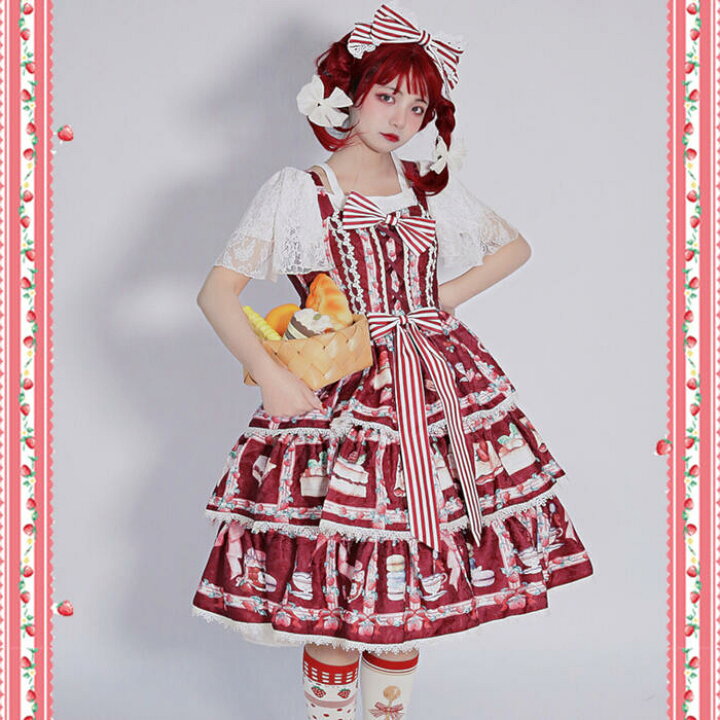 楽天市場】Lolita ロリータ ジャンパースカート ワンピース ドレス 