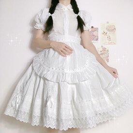 スカート ロリータ Lolita レディース ロリィタ 刺繍 レース リボン インナースカート パニエ レディース 白 黒 コットン cla系 ゴシック系 透け防止 ペチコート 可愛い ゆめかわいい 甘ロリ ゴスロリ ホワイト ベージュ ブラック エレガント 豪華 ふんわり パーティー