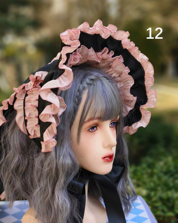 楽天市場】ロリータ うさみみ ボンネット 帽子 兎 うさぎ耳 選べる12 
