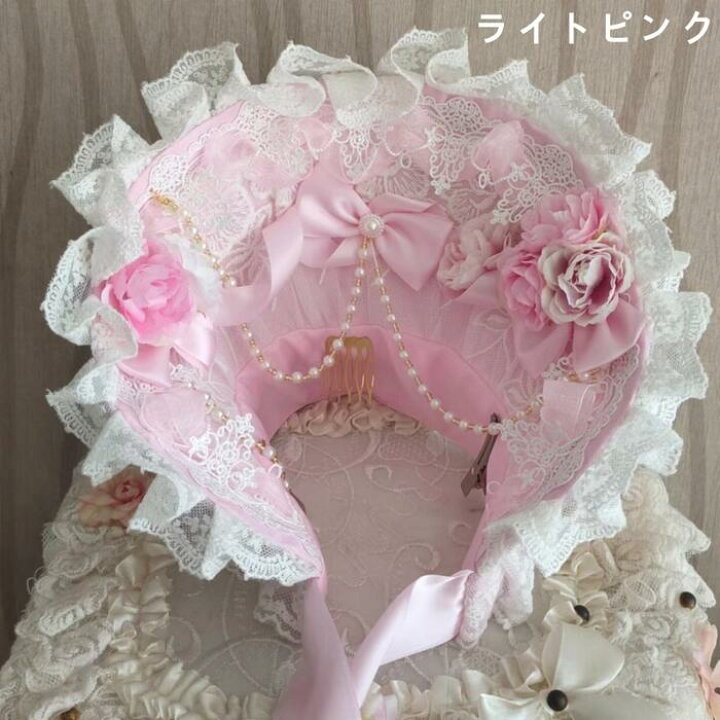 楽天市場】ロリータ ボンネット 帽子 ヘッドドレス ヘッドアクセサリー 