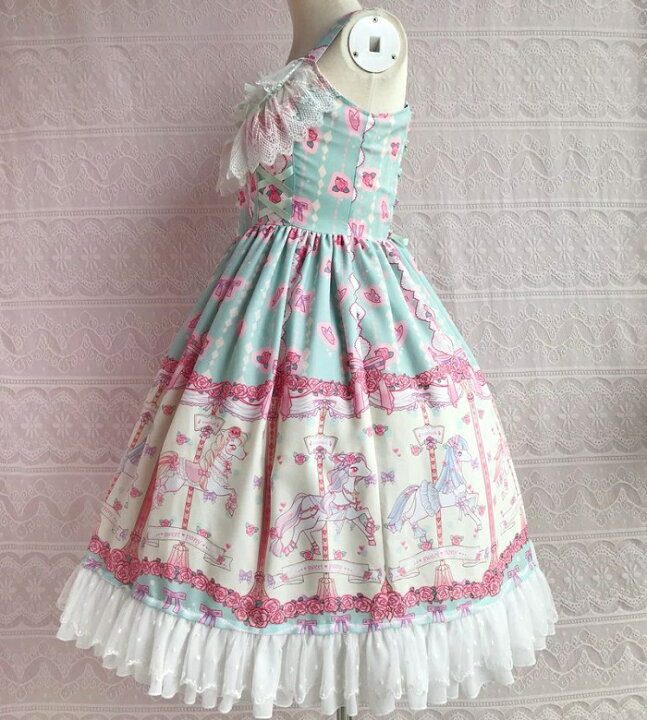 楽天市場】ワンピース ロリータ ロリィタ ドレス 春秋 花柄 バラ 