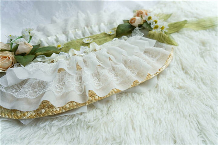 楽天市場】ロリータ ヘッドドレス ボンネット 帽子 花 コサージュ  