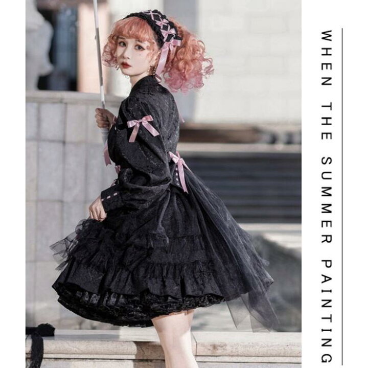 楽天市場】秋 新作 中華風 ゆめかわいい 中華ロリータ ロリータ メイド 