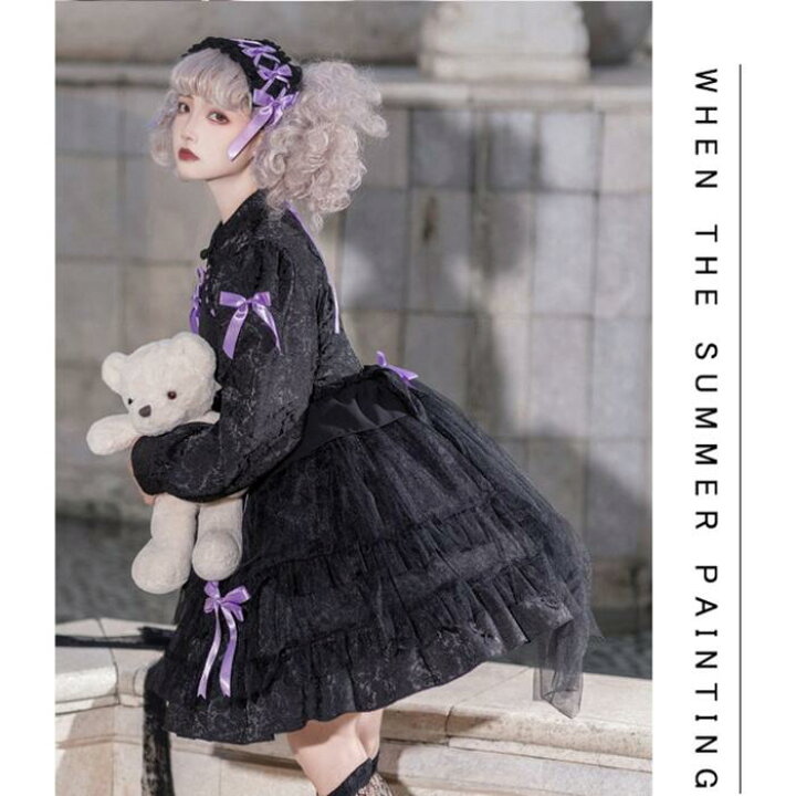 楽天市場】秋 新作 中華風 ゆめかわいい 中華ロリータ ロリータ メイド 