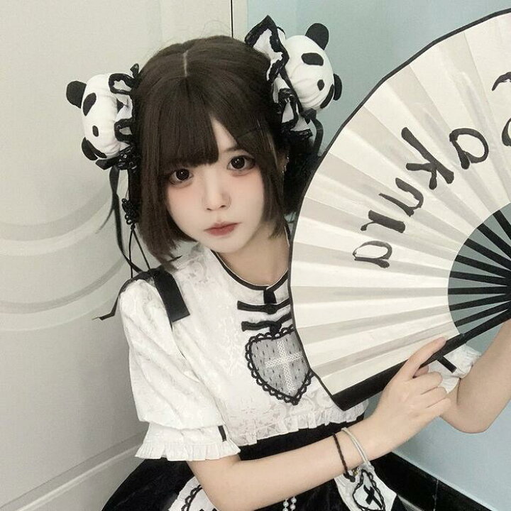 楽天市場】送料無料 ロリータ 髪飾り パンダ 中華風 ヘアアクセ ゆめ 