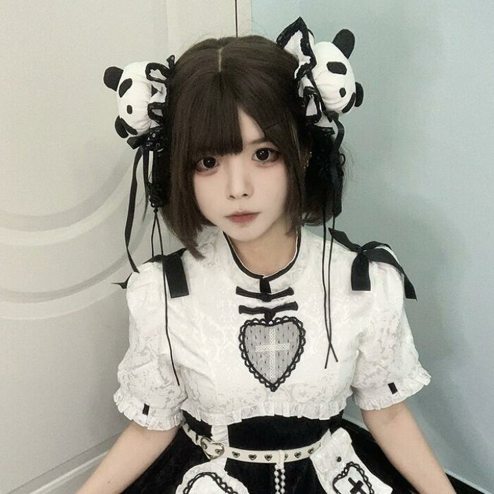 楽天市場】送料無料 ロリータ 髪飾り パンダ 中華風 ヘアアクセ ゆめ 
