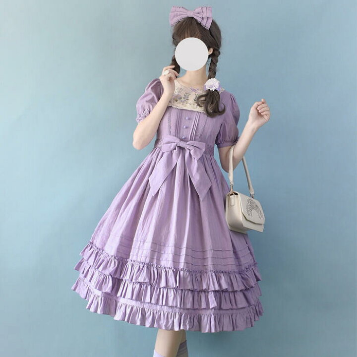 楽天市場】新作 ワンピース ゴスロリ クラロリ 春夏秋 長袖 半袖  