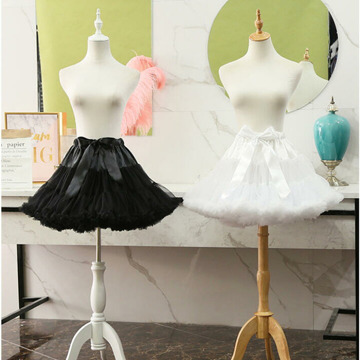 楽天市場】パニエ チュチュスカート チュール リボン付き ダンス衣装  