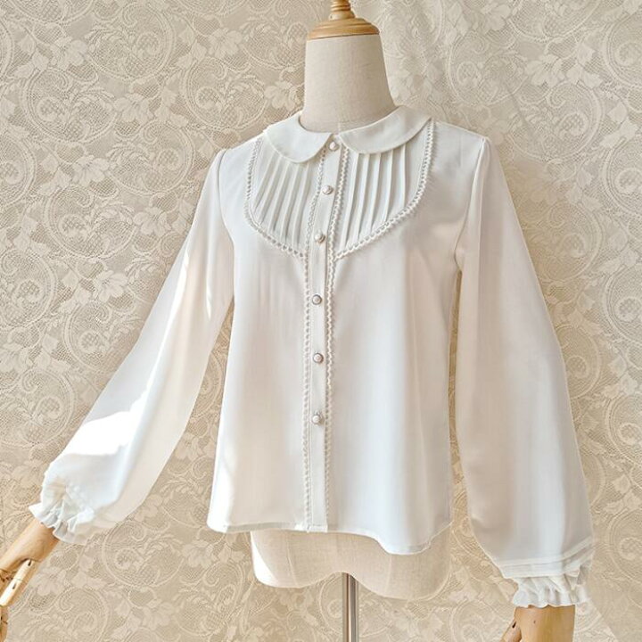 楽天市場】ロリータ ロリィタ ブラウス シャツ 長袖 フリル 可愛い 