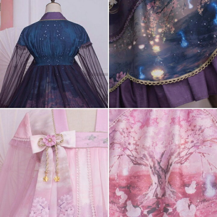 楽天市場】中華ロリータ 桜 幻想的 ゆめかわいい ロリィタ ワンピース 