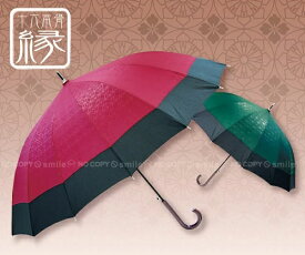 〈Aフロア〉十六本骨蛇の目風 和傘 縁 ゆかり [JK-87]傘 レディース 女性用 おしゃれ 浮き出る 長傘 雨傘 ジャンプ傘 蛇の目傘 和傘