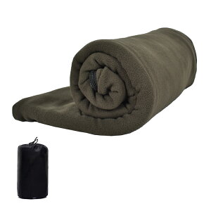 *20%OFFクーポン⇒1,344円*【送料無料】防災士監修 アウトドア寝具 寝袋 インナーシュラフ フリース 軽量 600g 洗える シュラフ 冬用 オールシーズン用 毛布 ブランケット 封筒型 コンパクト 大