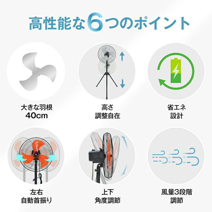 楽天市場】*半額クーポン⇒5,460円*【送料無料】工業扇風機 工場扇 