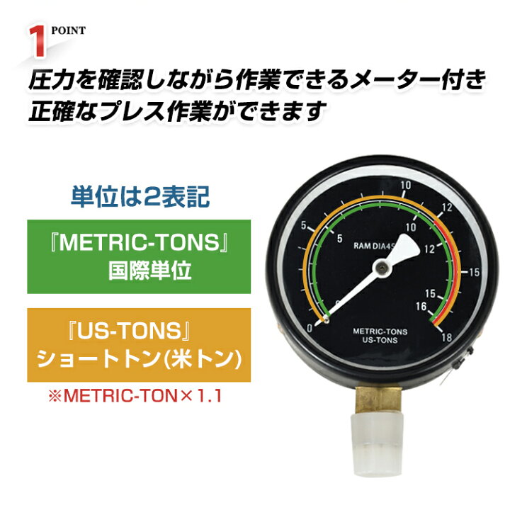 楽天市場】*15%OFFクーポン⇒24,880円*【送料無料】油圧プレス 12t 