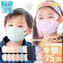 【5/5限定☆先着クーポンで75円！】接触冷感 子供マスク キッズマスク 子供用マスク バイカラーマスク プリーツマスク…