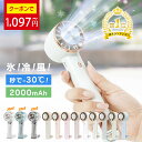 ☆TVで紹介☆＼クーポンで最大71%OFF／ランキング1位 氷冷 氷感 ハンディファン 冷却プレート 2025 手持ち扇風機 携帯扇風機 体感温度‐30℃ 小型 卓上 ミニ扇風機 おしゃれ かわいい スリム 冷風ファン 冷風扇 冷風機 ポータブル扇風機 軽量 6枚羽根 USB充電 Type-C 長時間