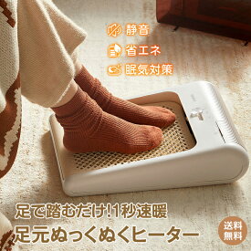 *20%OFFクーポン⇒4,688円*【送料無料】フットウォーマー 足元ヒーター パネルヒーター 足元暖房 足元あったか デスク下 フットヒーター 机下 足温器 速暖 足ぽか あったかグッズ コンパクト 節電 省エネ 冷え対策 温風 軽量 テーブル リビング 勉強 デスクワーク オフィス
