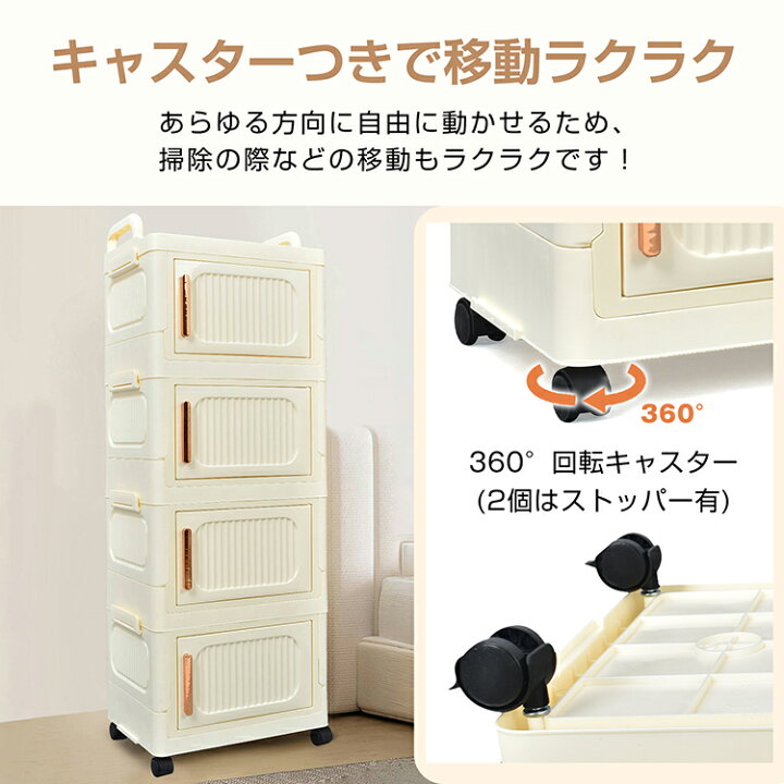 楽天市場】＼SS限定15%OFFクーポン／【1年保証】収納ボックス 3段 4段 