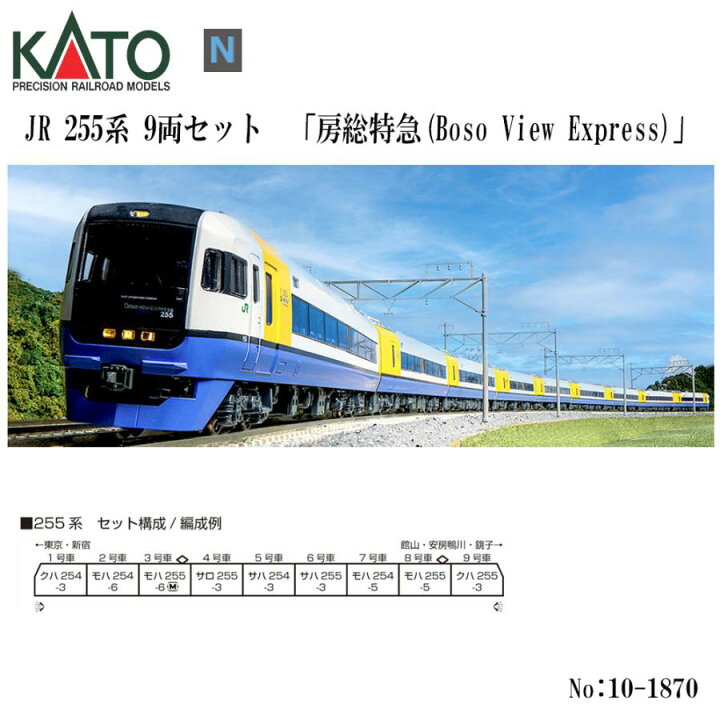 楽天市場】【送料無料】No:10-1870 KATO 255系 9両セット 鉄道模型 N 