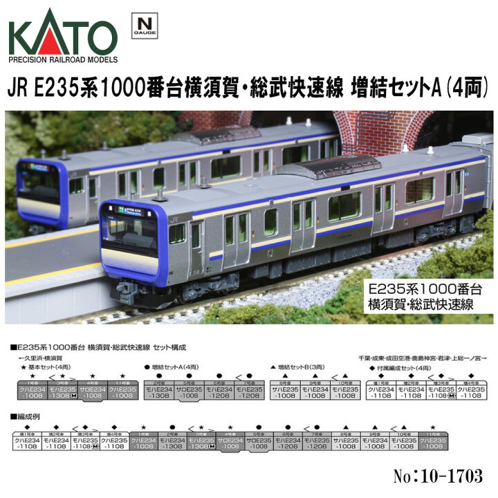 楽天市場】【送料無料】No:10-1703 KATO E235系1000番台 横須賀線 