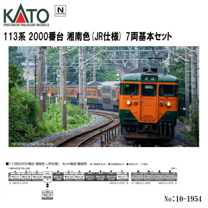楽天市場】【予約 2024年9月予定】 No:10-1954 KATO JR 113系2000番台 