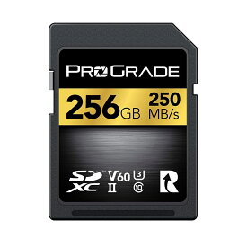 【20日店内最大P20倍】 ProGrade Digital プログレードデジタル SDXC UHS-2 V60 250R GOLDシリーズ PGSD128GBJKP 256GB 512GB SDカード 高性能