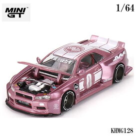 【予約 2024年8月予定】 MINI-GT No:KHMG128 1/64 Nissan スカイライン GT-R R34 KAIDO RACING FACTORY V1(右ハンドル)