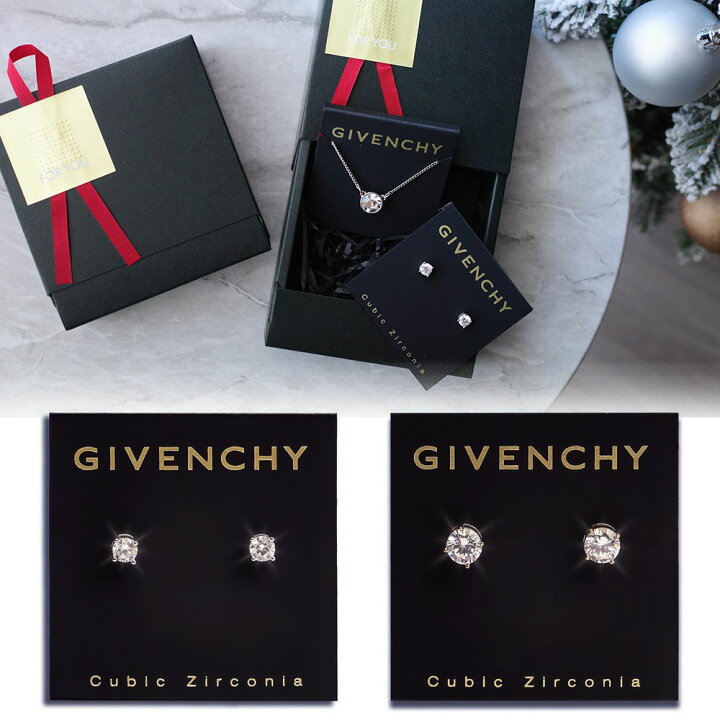 楽天市場】【 専用ボックス入り】 GIVENCHY ゴールド スタッド ピアス 