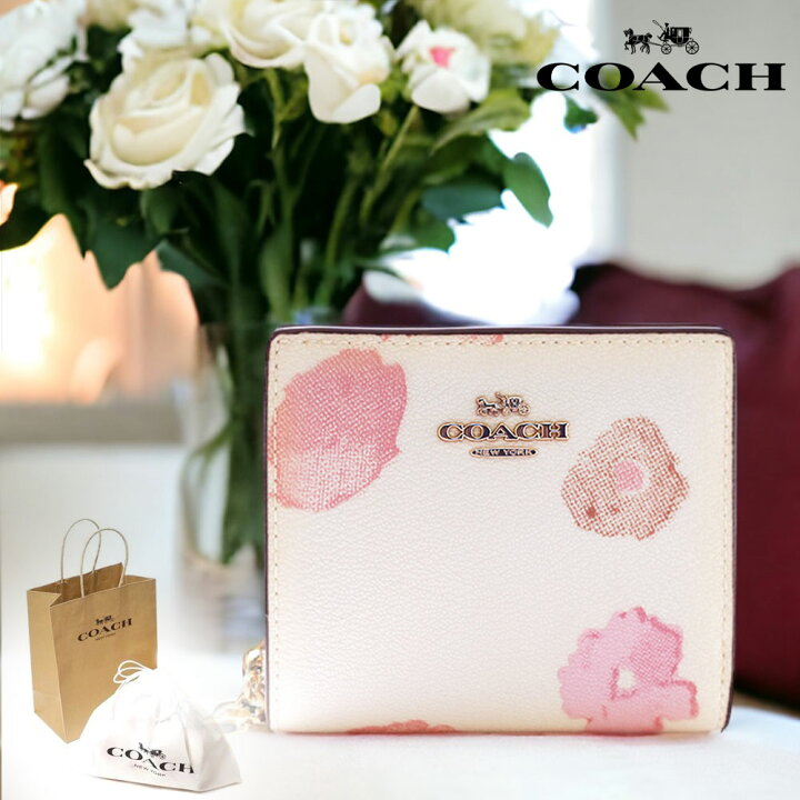 楽天市場】コーチ 財布 花柄 二つ折り レディース COACH C797 スナップ 